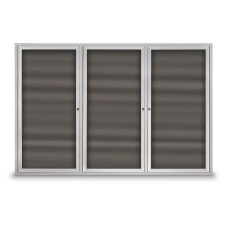 United Visual Products Open Faced Traditional Rounded Corkboard UV643ARC-WHITE-SURF
